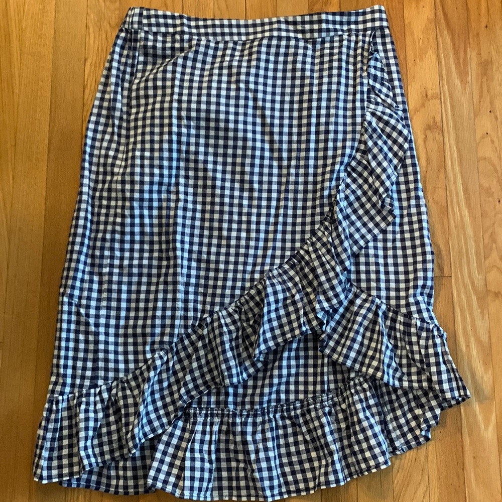 Fashion to figure checkered skirt 2X